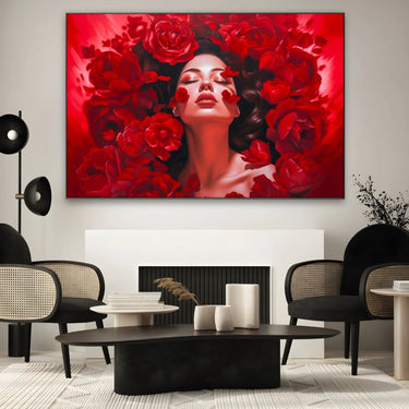 Quadro Stampa su Tela Rossa Passione - CupidoDesign