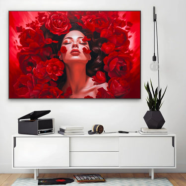 Quadro Stampa su Tela Rossa Passione - CupidoDesign