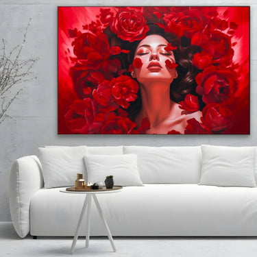 Quadro Stampa su Tela Rossa Passione - CupidoDesign