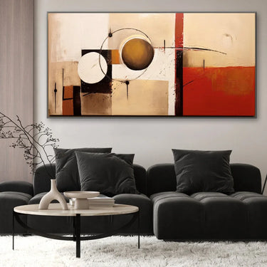 Quadro Stampa su Tela Rosso astratto - CupidoDesign