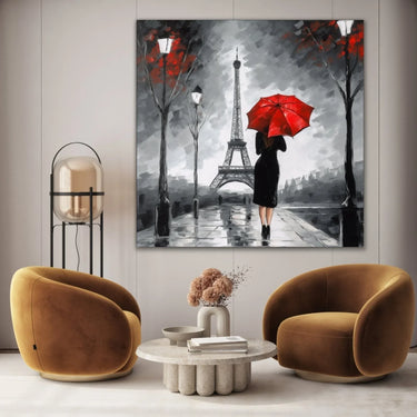 Quadro Stampa su Tela Rosso d'amore - CupidoDesign