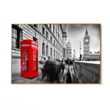 Quadro Stampa su Tela Rosso Londinese - CupidoDesign