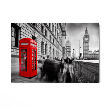 Quadro Stampa su Tela Rosso Londinese - CupidoDesign