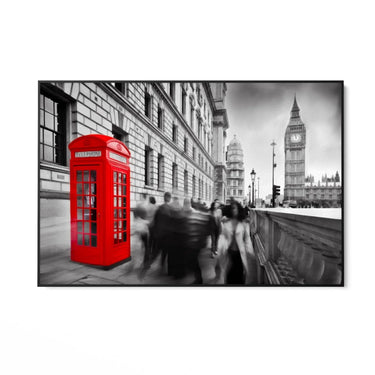 Quadro Stampa su Tela Rosso Londinese - CupidoDesign