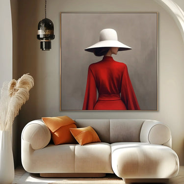 Quadro Stampa su Tela Rosso Vivo - CupidoDesign