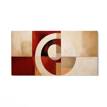 Quadro Stampa su Tela Rosso Geometrico - CupidoDesign