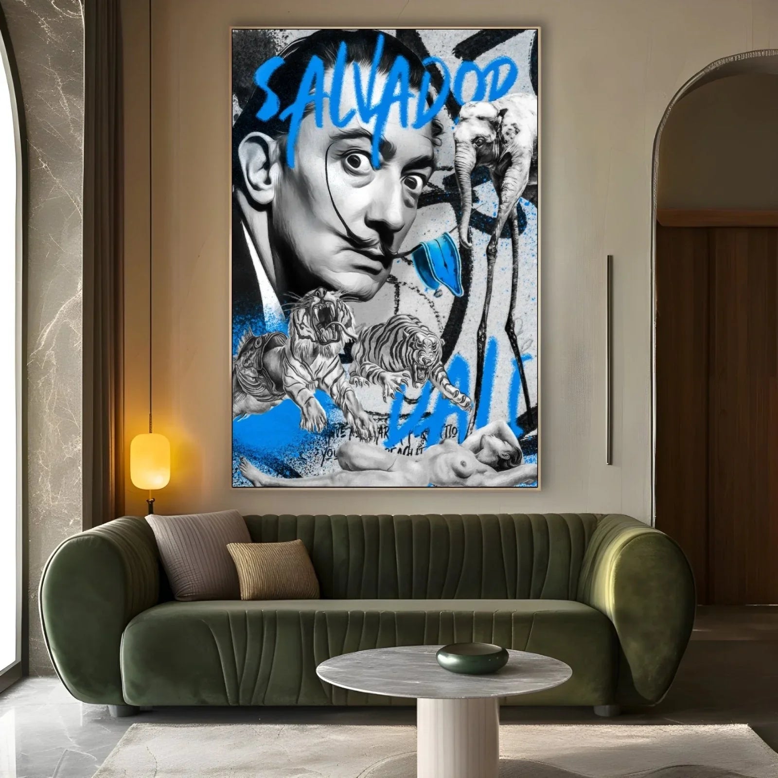 Quadro Stampa su Tela Salvador Dalì Graffiti - CupidoDesign