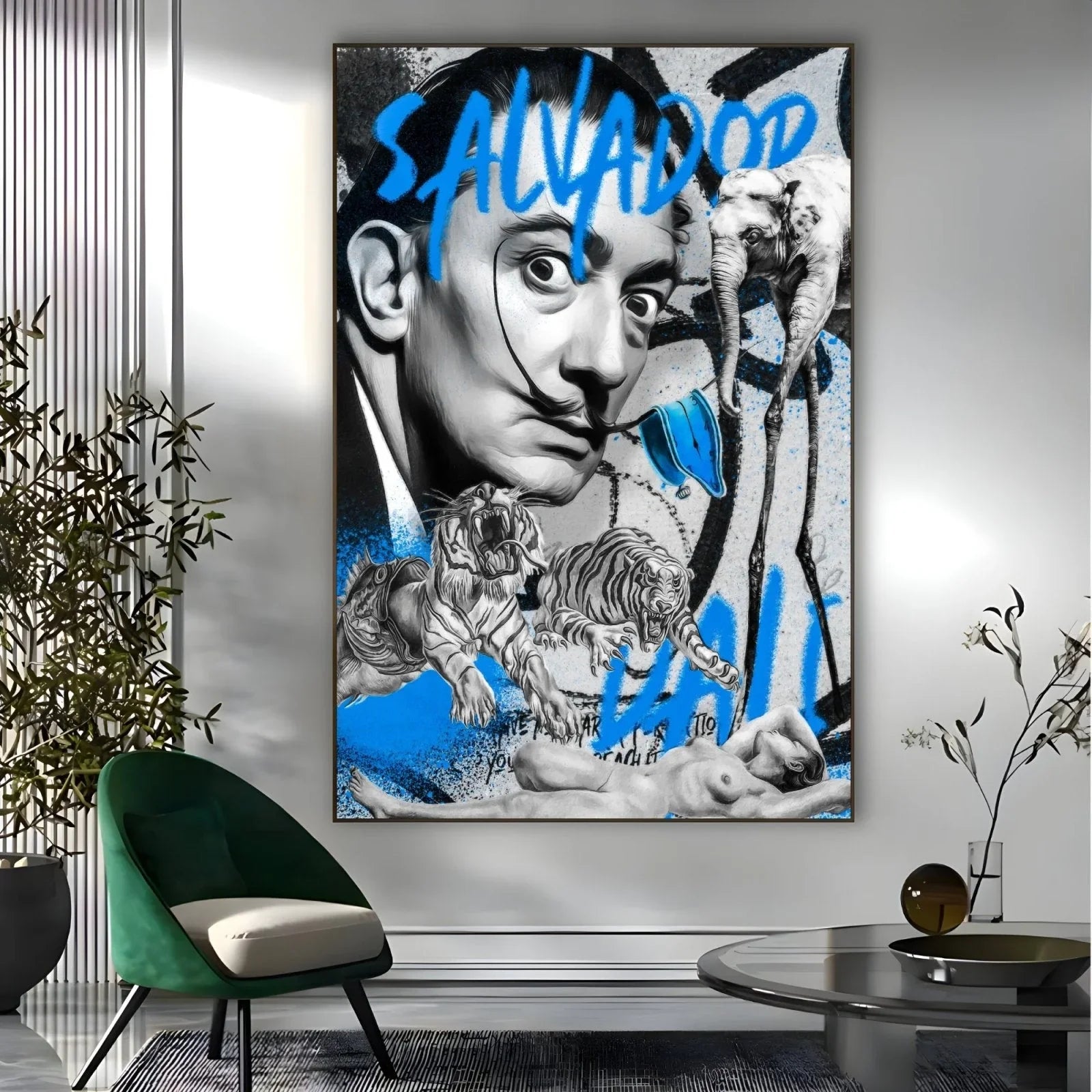 Quadro Stampa su Tela Salvador Dalì Graffiti - CupidoDesign