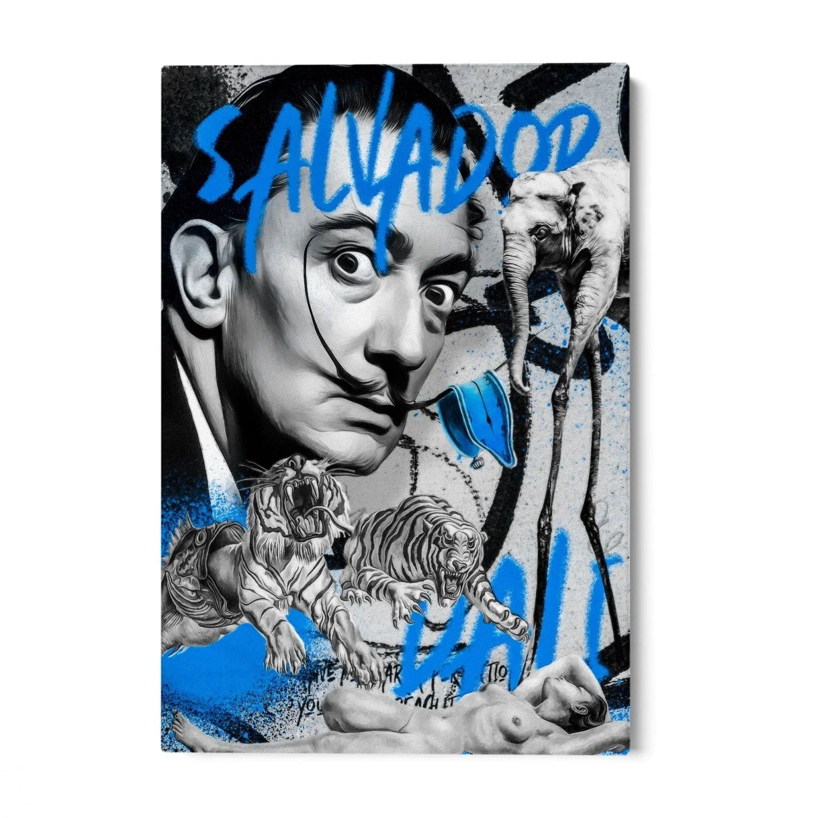 Quadro Stampa su Tela Salvador Dalì Graffiti - CupidoDesign