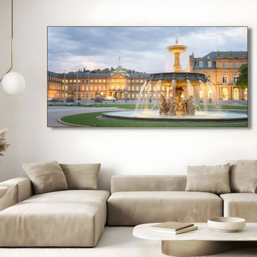 Quadro Stampa su Tela Schlossplatz, Stoccarda - CupidoDesign