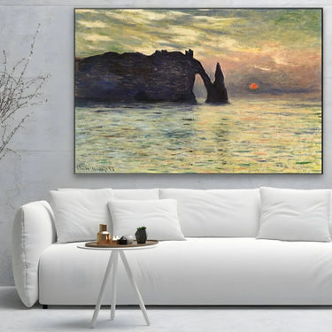 Quadro Stampa su Tela Scogliera a etretat - Claude Monet - CupidoDesign