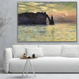 Quadro Stampa su Tela Scogliera a etretat - Claude Monet - CupidoDesign