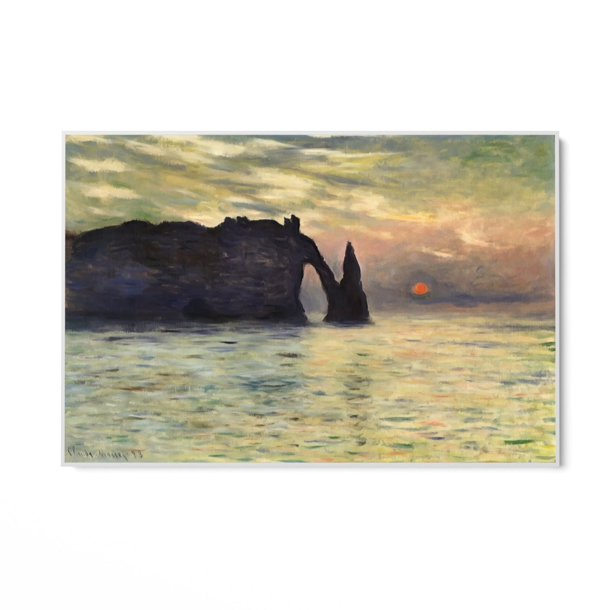 Scogliera a etretat - Claude Monet - CupidoDesign