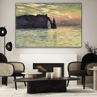 Quadro Stampa su Tela Scogliera a etretat - Claude Monet - CupidoDesign