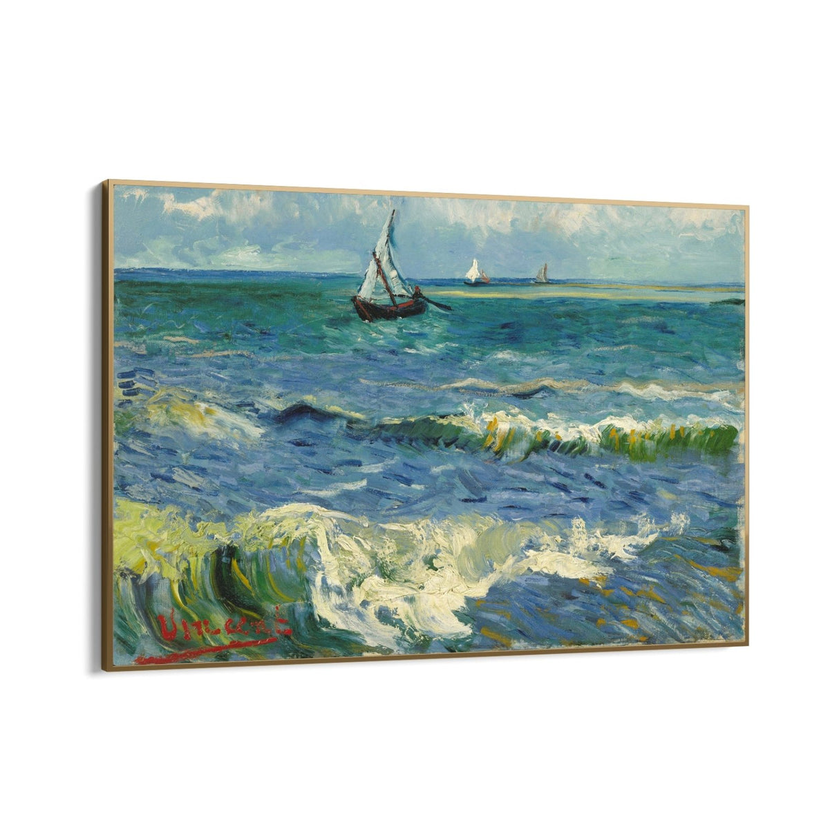 Seascape near Les Saintes Maries de la Mer,Vincent Van Gogh - CupidoDesign