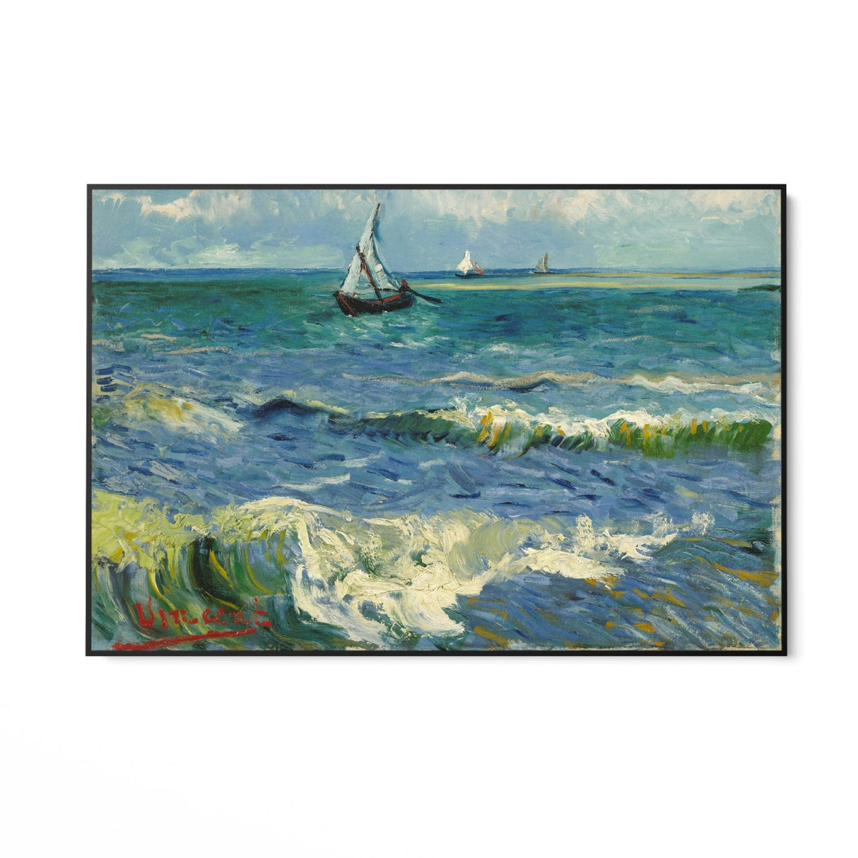 Seascape near Les Saintes Maries de la Mer,Vincent Van Gogh - CupidoDesign