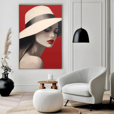 Quadro Stampa su Tela Seducente rosso - CupidoDesign
