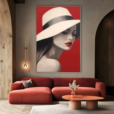 Quadro Stampa su Tela Seducente rosso - CupidoDesign