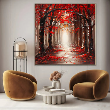 Quadro Stampa su Tela Sentiero d'Autunno - CupidoDesign