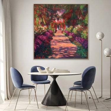 Quadro Stampa su Tela Sentiero nel giardino - Claude Monet - CupidoDesign