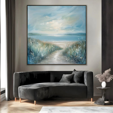 Quadro Stampa su Tela Sentiero verso il Mare - CupidoDesign