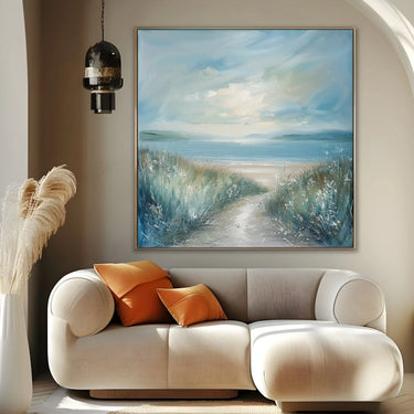 Quadro Stampa su Tela Sentiero verso il Mare - CupidoDesign