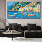 Quadro Stampa su Tela Sfumature di Positano - CupidoDesign
