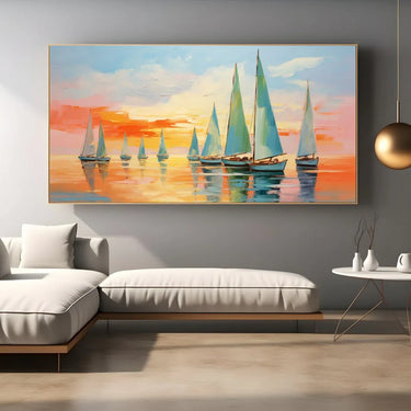 Quadro Stampa su Tela Sfumature al Tramonto - CupidoDesign