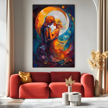 Quadro Stampa su Tela Sfumature d'Amore - CupidoDesign