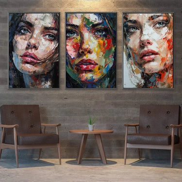 Quadro Stampa su Tela Sguardi intensi - CupidoDesign