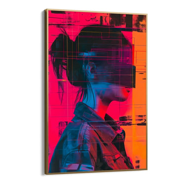 Quadro Stampa su Tela Sguardi nascosti - CupidoDesign