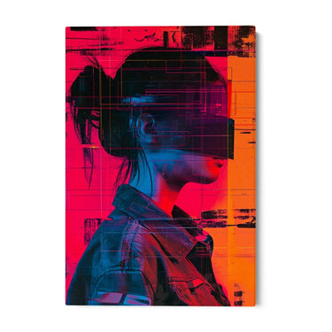 Quadro Stampa su Tela Sguardi nascosti - CupidoDesign