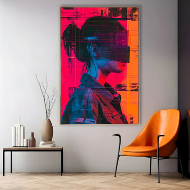 Quadro Stampa su Tela Sguardi nascosti - CupidoDesign