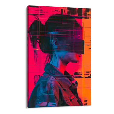 Quadro Stampa su Tela Sguardi nascosti - CupidoDesign