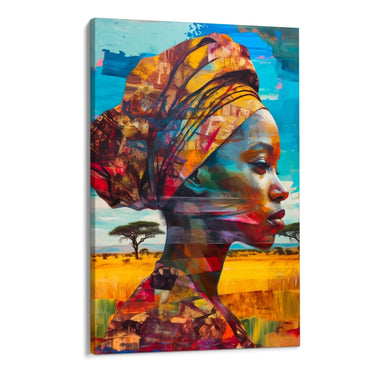 Quadro Stampa su Tela Sguardo Africano - CupidoDesign
