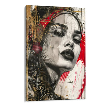 Quadro Stampa su Tela Sguardo Avvolgente - CupidoDesign