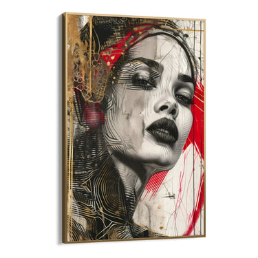Quadro Stampa su Tela Sguardo Avvolgente - CupidoDesign