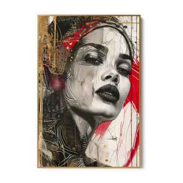 Quadro Stampa su Tela Sguardo Avvolgente - CupidoDesign