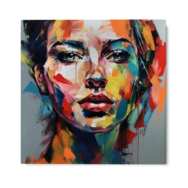 Quadro Stampa su Tela Sguardo Colorato - CupidoDesign
