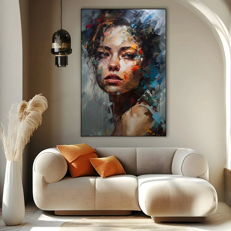 Quadro Stampa su Tela Sguardo Femminile - CupidoDesign