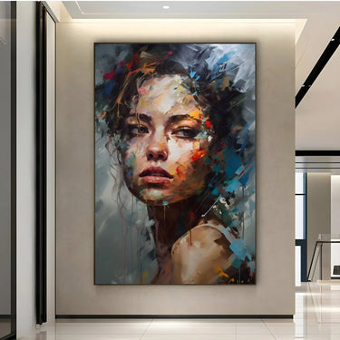 Quadro Stampa su Tela Sguardo Femminile - CupidoDesign