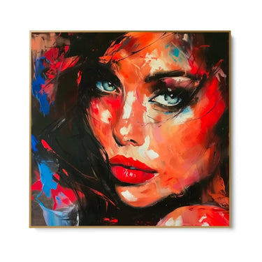 Quadro Stampa su Tela Sguardo Innocente - CupidoDesign