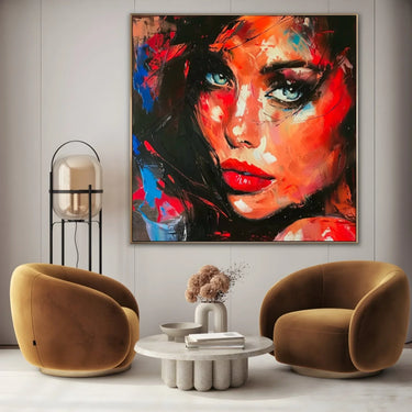 Quadro Stampa su Tela Sguardo Innocente - CupidoDesign
