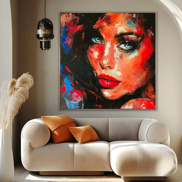 Quadro Stampa su Tela Sguardo Innocente - CupidoDesign