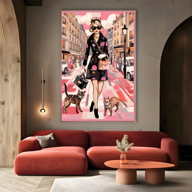 Quadro Stampa su Tela Shopping In Milan - CupidoDesign