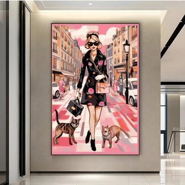 Quadro Stampa su Tela Shopping In Milan - CupidoDesign