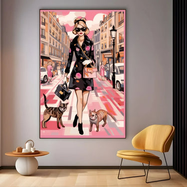Quadro Stampa su Tela Shopping In Milan - CupidoDesign