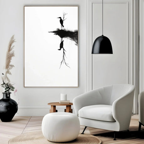 Quadro Stampa su Tela Silenzio Astratto - CupidoDesign