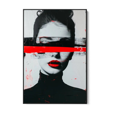 Quadro Stampa su Tela Silenzio degli Occhi - CupidoDesign