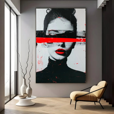 Quadro Stampa su Tela Silenzio degli Occhi - CupidoDesign